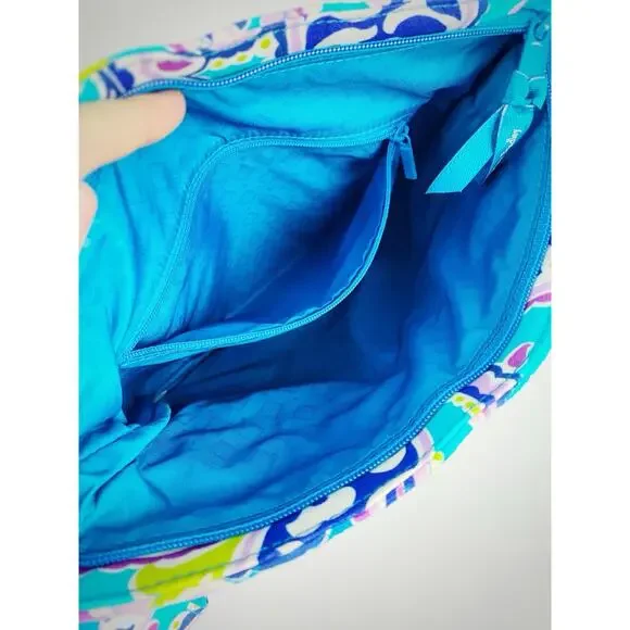 NWT Vera Bradley Trio Zip Hipster Crossbody Waikiki Paisley 24430-N11 Blue - Picture 6 of 8